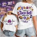 2026 Taco Bell Heartbeat Logo White T-Shirt