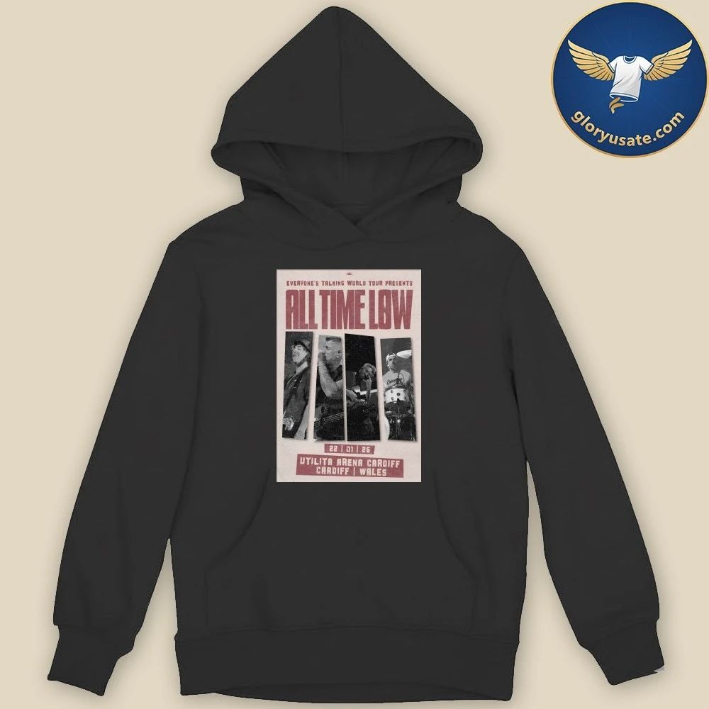 All Time Low Jan 22 2026 Utilita Arena Cardiff Wales Poster Shirt