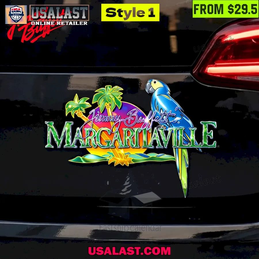 Jimmy Buffett Margarilaville 3D Car Name Badge