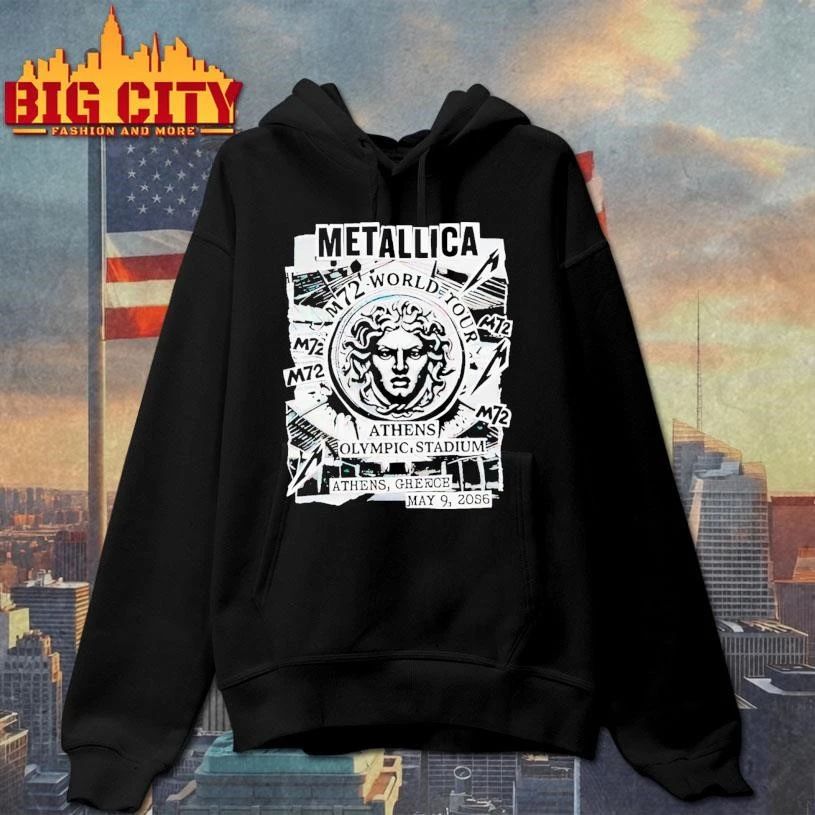 Metallica M72 Athens May 9 2026 Athens Olympic Stadium Greece Medusa Shirt
