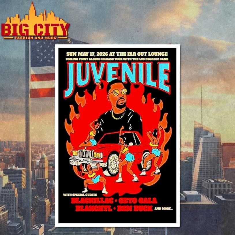 Juvenile Ben Buck May 17 2026 Poster Shirt
