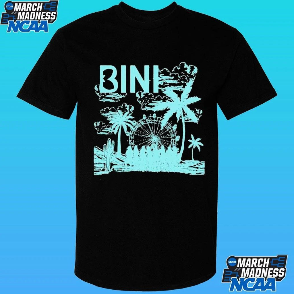 Bini Floral Black Mineral Wash Shirt