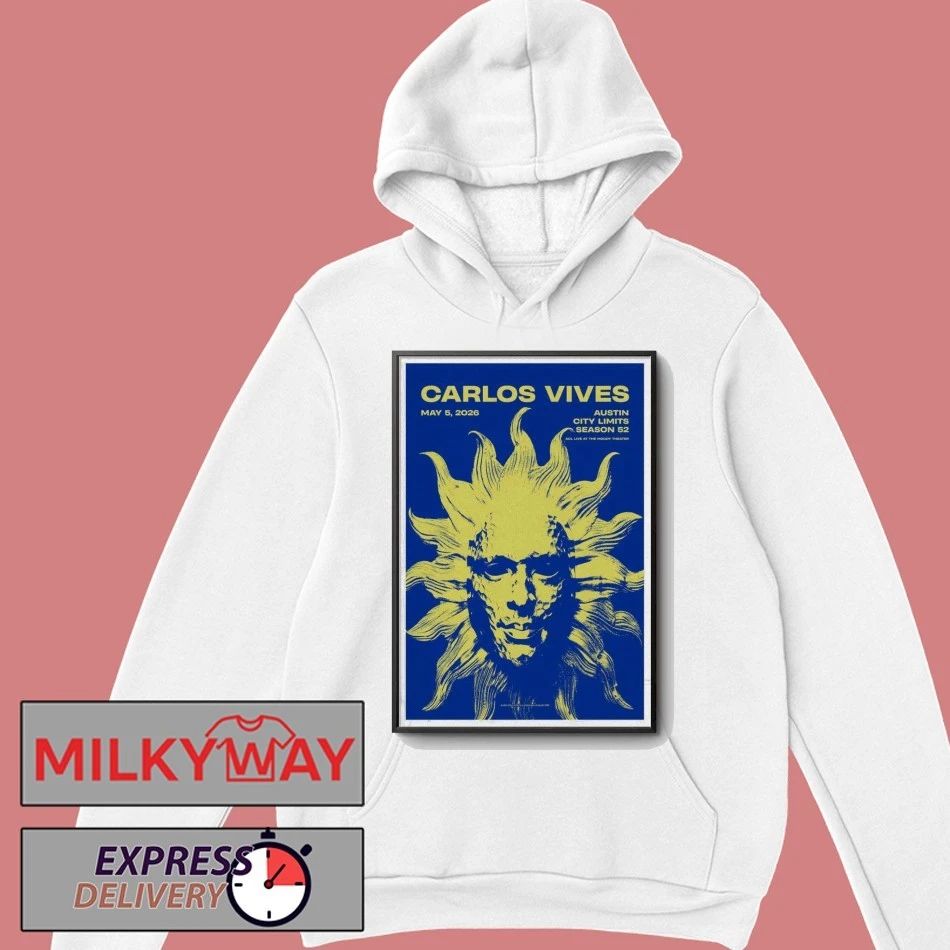 TOUR Carlos Vives Austin, Texas May 5 2026 Poster Season 52 shirt