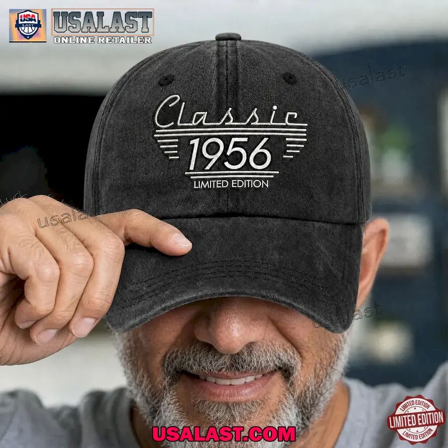 Classic Edition Personalized Custom Vintage Washed Denim Cap