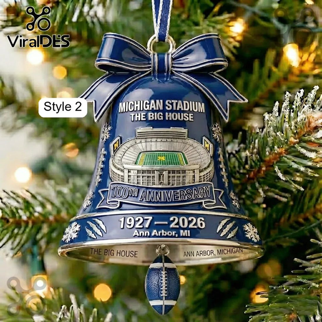 Michigan Wolverines Football Players Christmas Tree Ornament