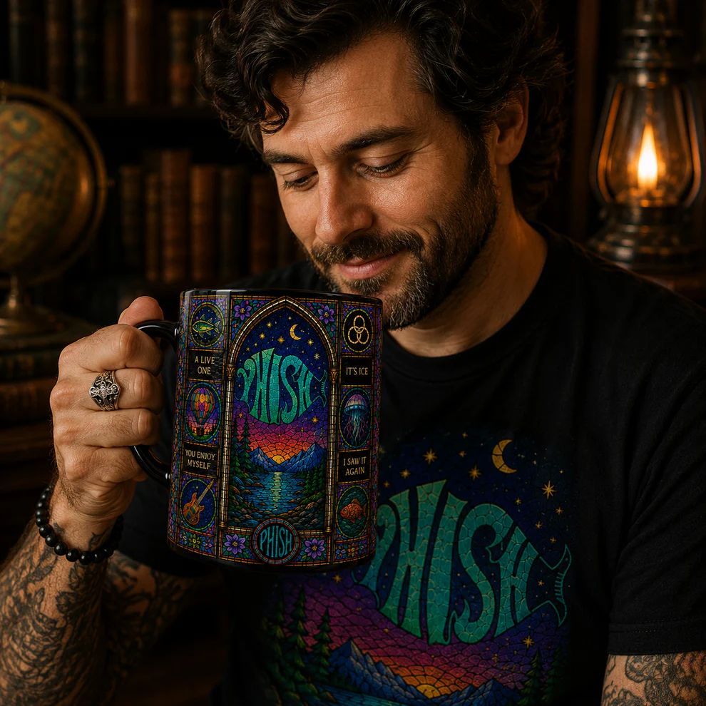 Phish Rock Band Stained Glass Accent Mug