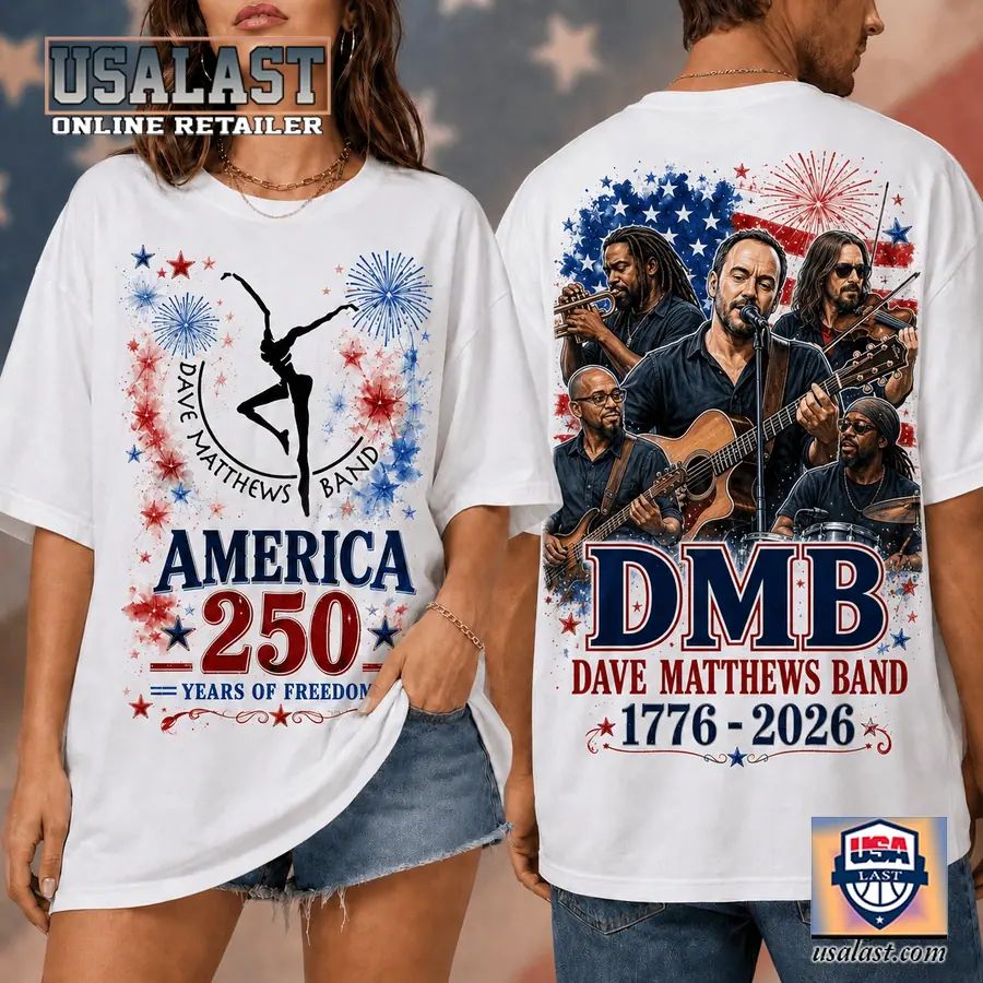 Dave Matthews Band Bless America 250th Anniversary 3D T-Shirt