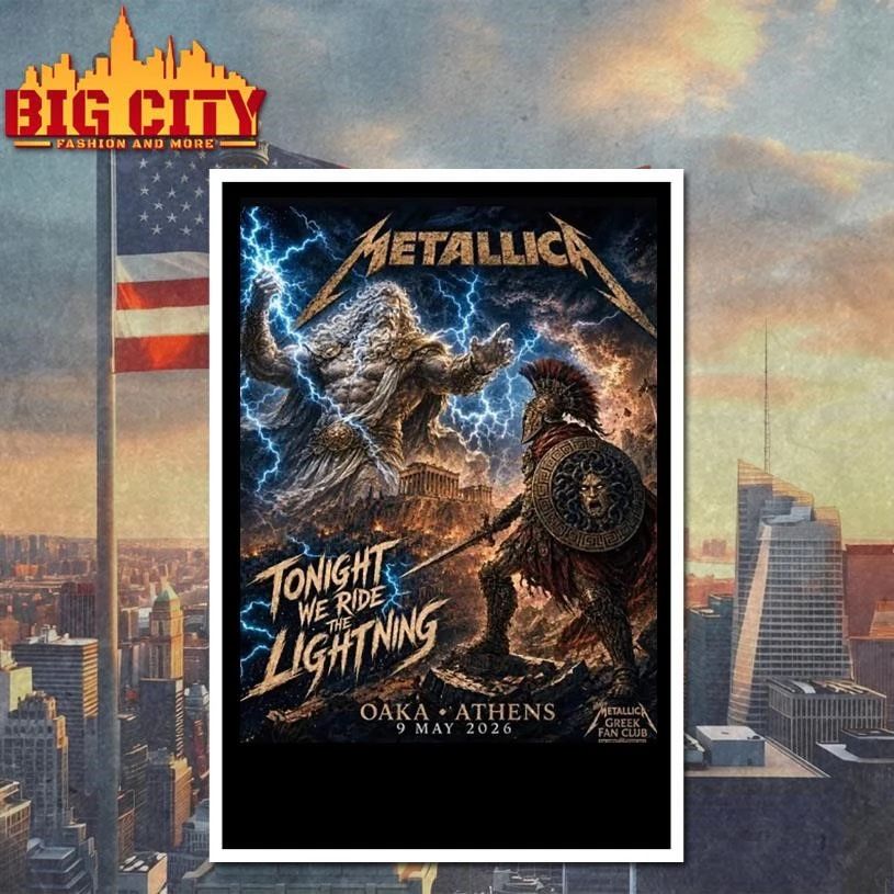 Metallica Tonight We Ride The Lightning Oaka Athens May 9, 2026 Shirt