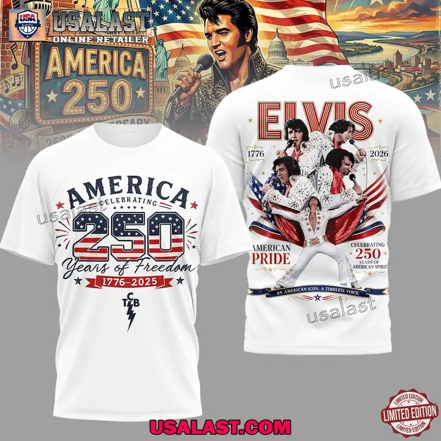 Elvis Presley Celebrating 250 Years of Freedom 3D Shirt