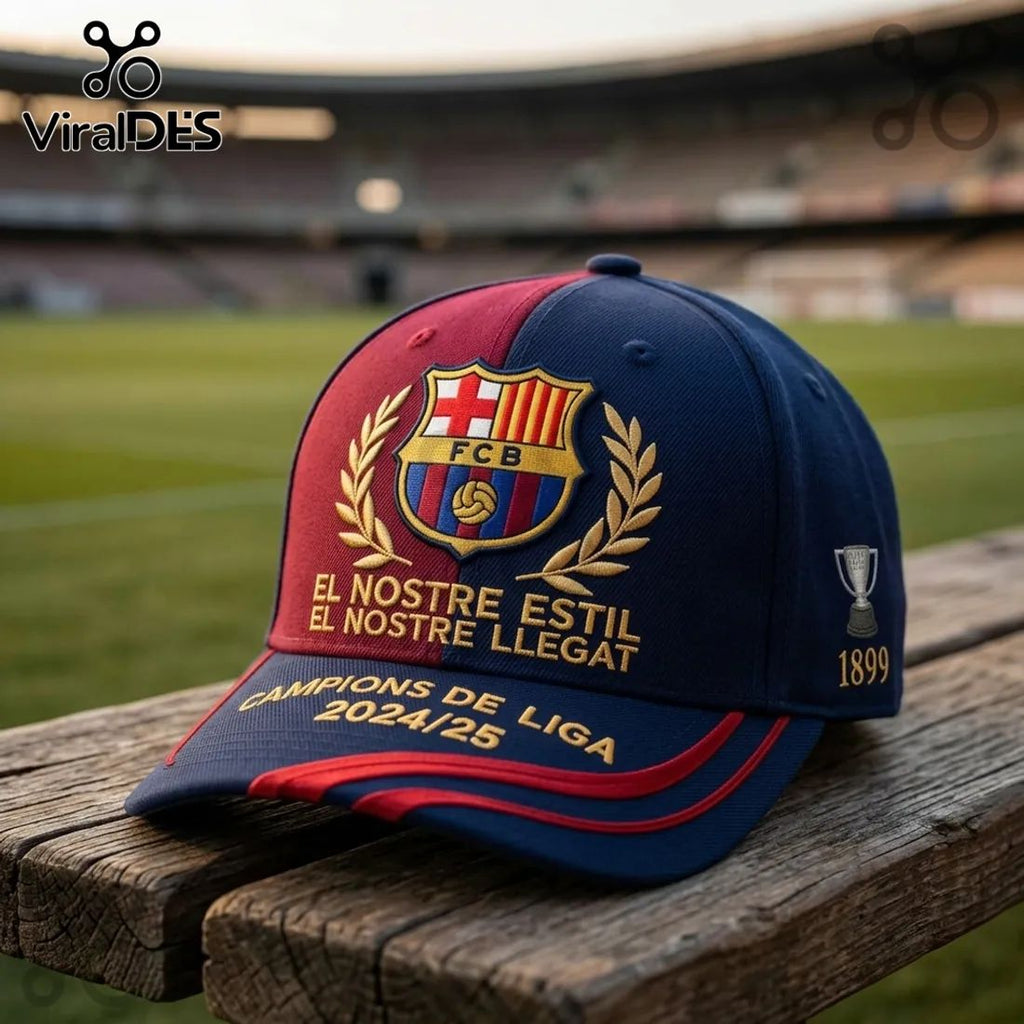 FC Barcelona Liga Champions Premium Baseball Cap