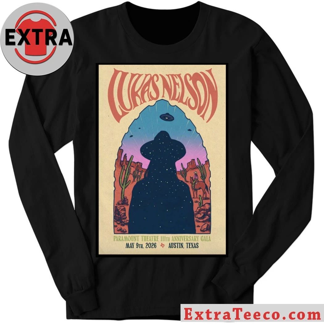 Lukas Nelson May 9 2026, Austin TX Poster Shirt