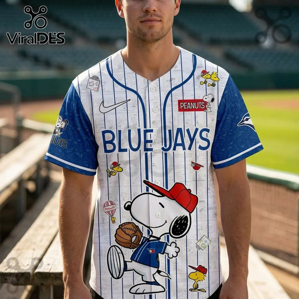 Peanuts x Toronto Blue Jays Night Limited Edition Baseball Jersey