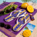 Omega Psi Phi Que Dog Beach Flip Flops