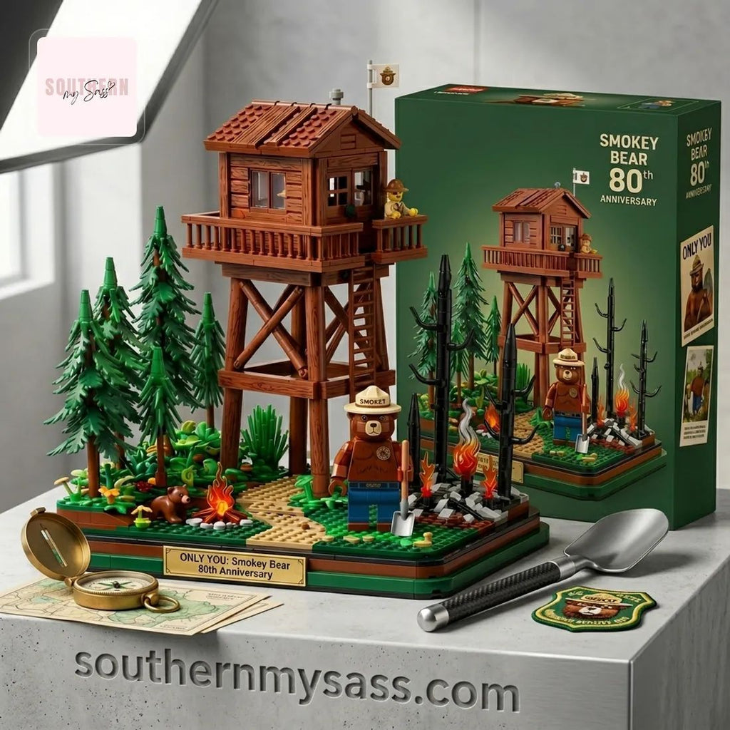 Smokey Bear 80th Anniversary U.S. Forest Service Ranger Station Building Block Set