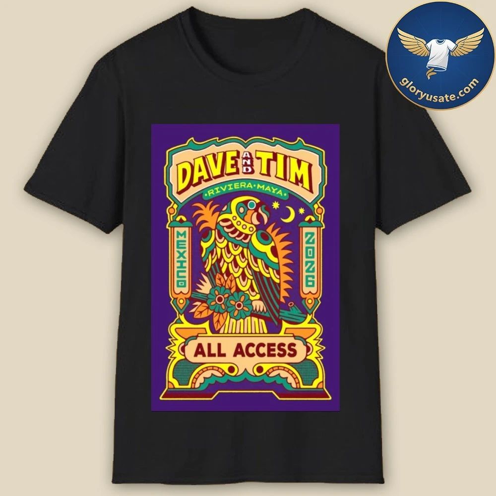 Dave & Tim Riviera Maya 2026 Tour Poster Shirt