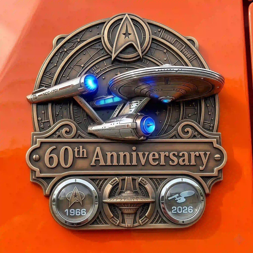 ST 60th Anniversary USS Enterprise NCC-1701 Commemorative Badge