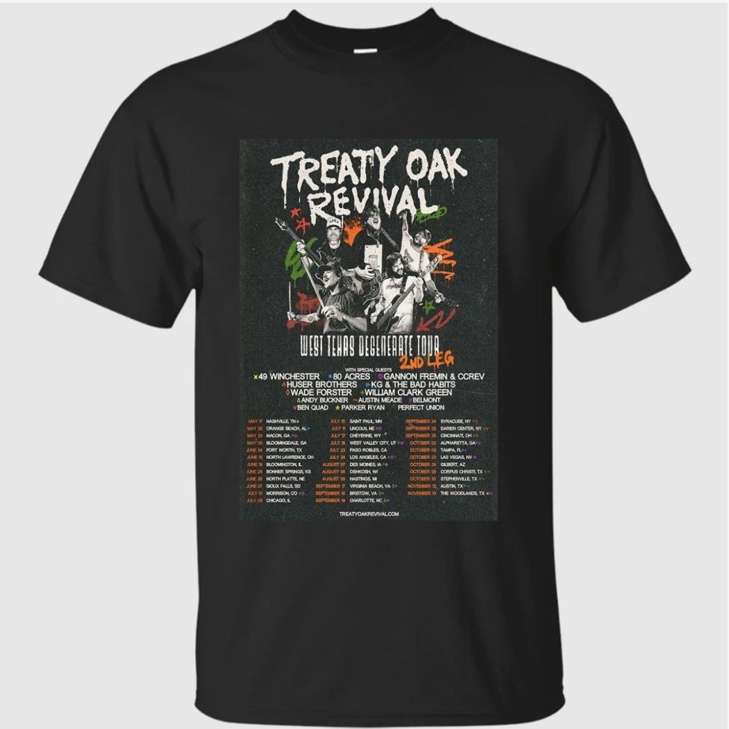 Treaty Oak Revival Summer Tour 2026 Poster Shirt