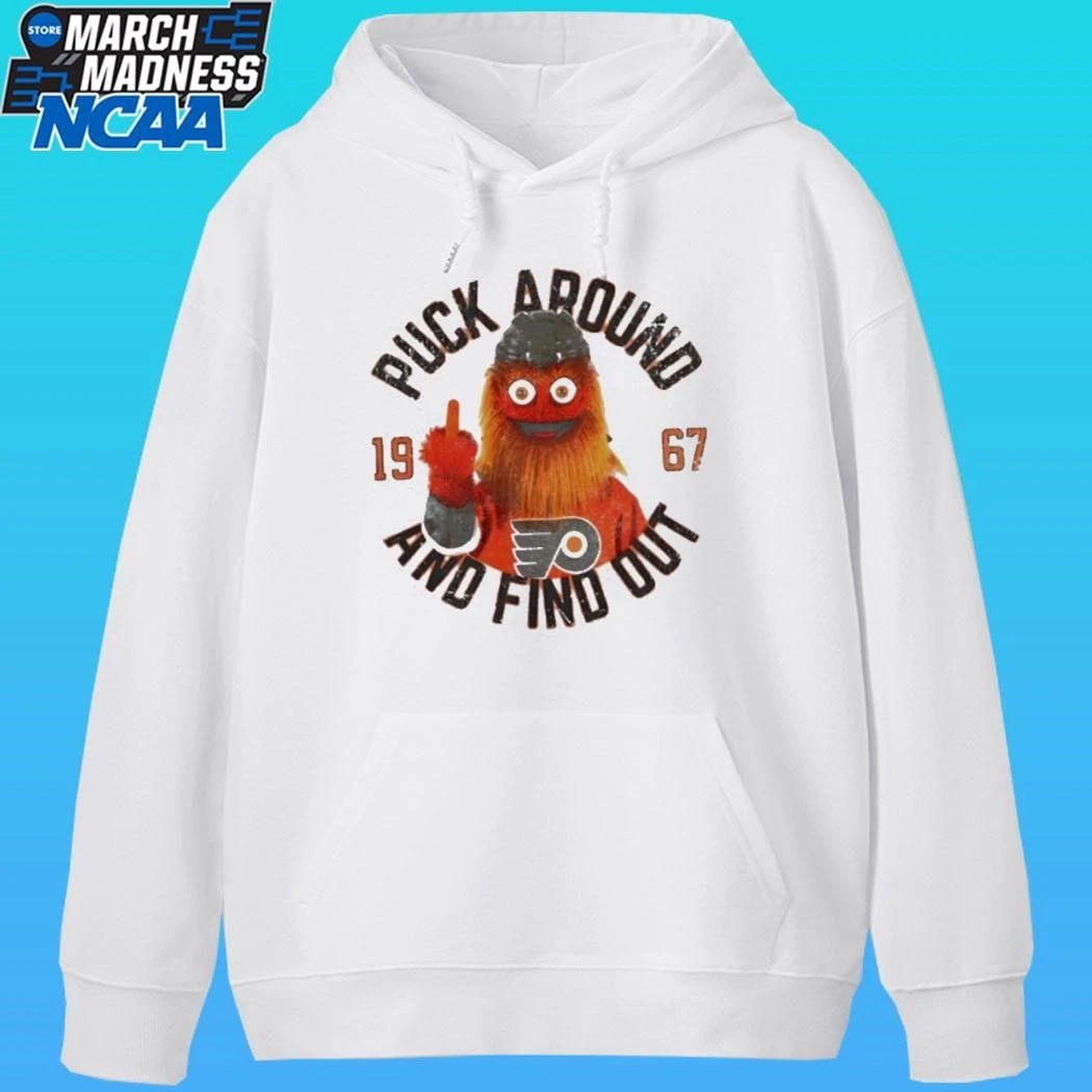 Gritty Middle Finger Puck Around And Find Out Philadelphia Flyers Hockey 1967 1 Shirt
