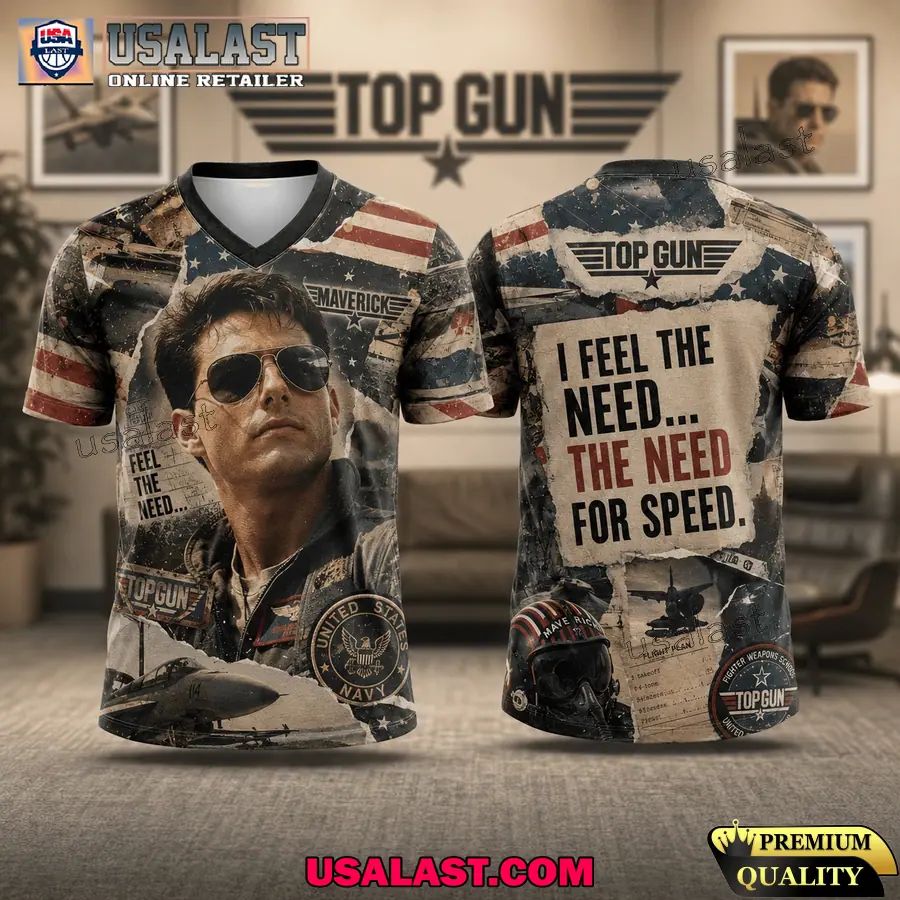 Gun Vintage Meme Quotes V-neck 3D Shirt