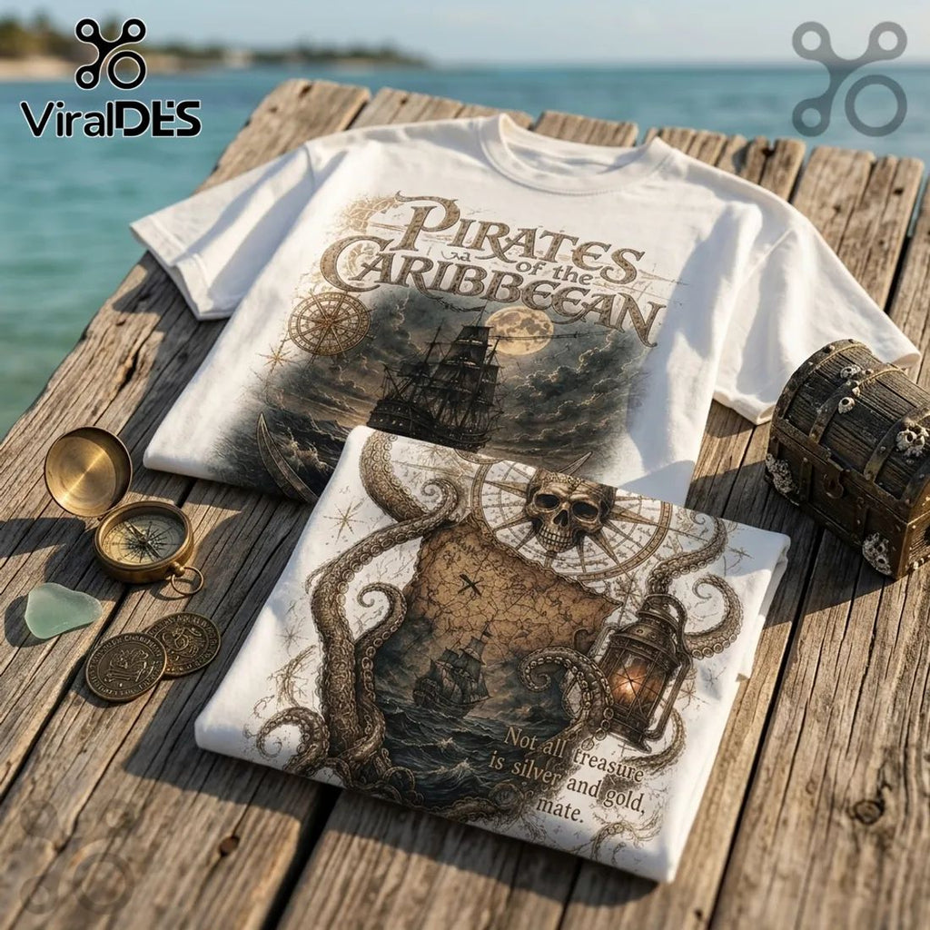 Pirates of the Caribbean Nautical Cotton T-Shirt
