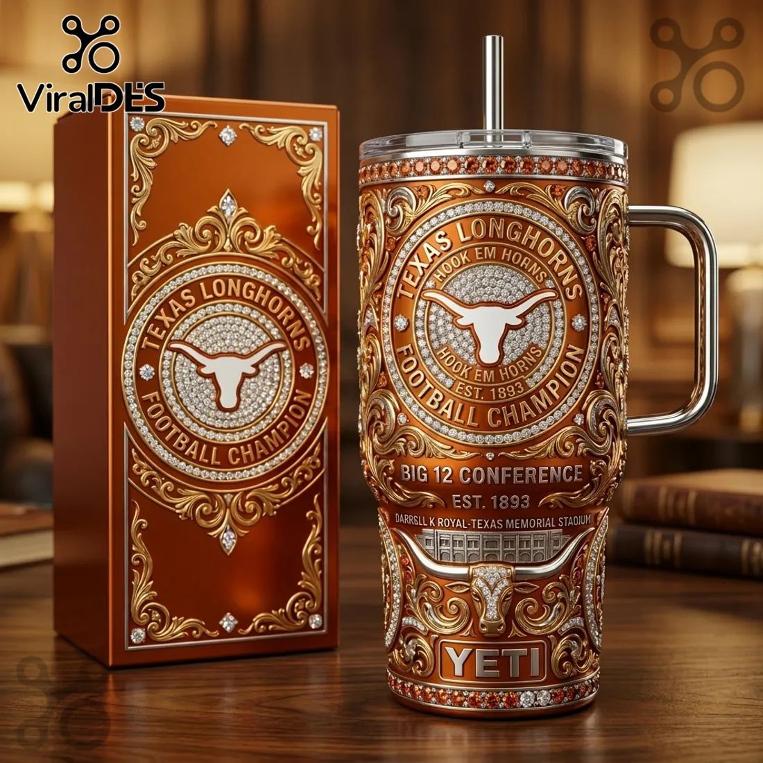 2026 Texas Longhorns Football Champion 40oz Tumbler