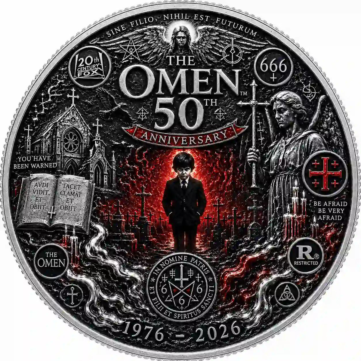 The Omen 50th Anniversary Collector Proof Coin