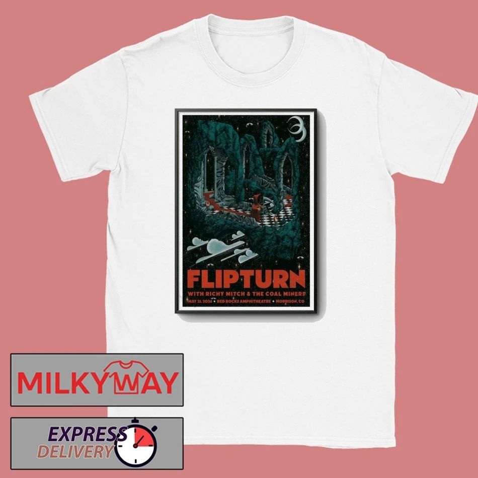 May 21 2026 FLIPTURN Red Rocks Park and Amphitheatre, Morrison Poster shirt