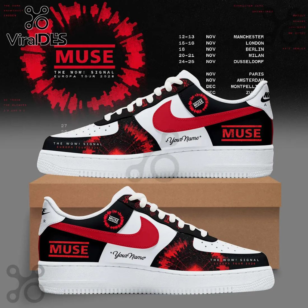 Muse x The Wow! Signal Europa Tour 2026 Custom Air Force 1 Sneakers