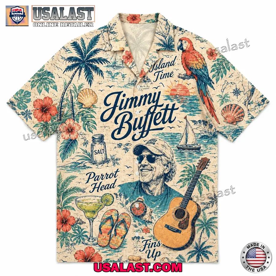 Jimmy Buffett Island Time Summer Hawaiian Shirt