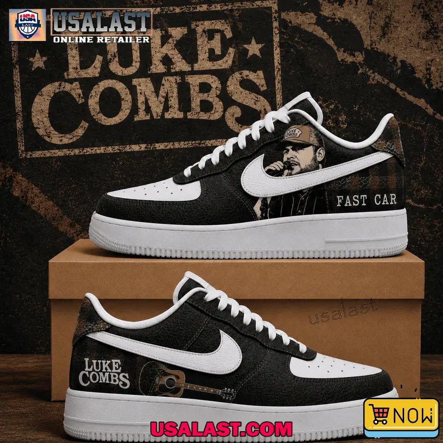 Luke Combs Fast Car Air Force 1 Sneaker Shoes