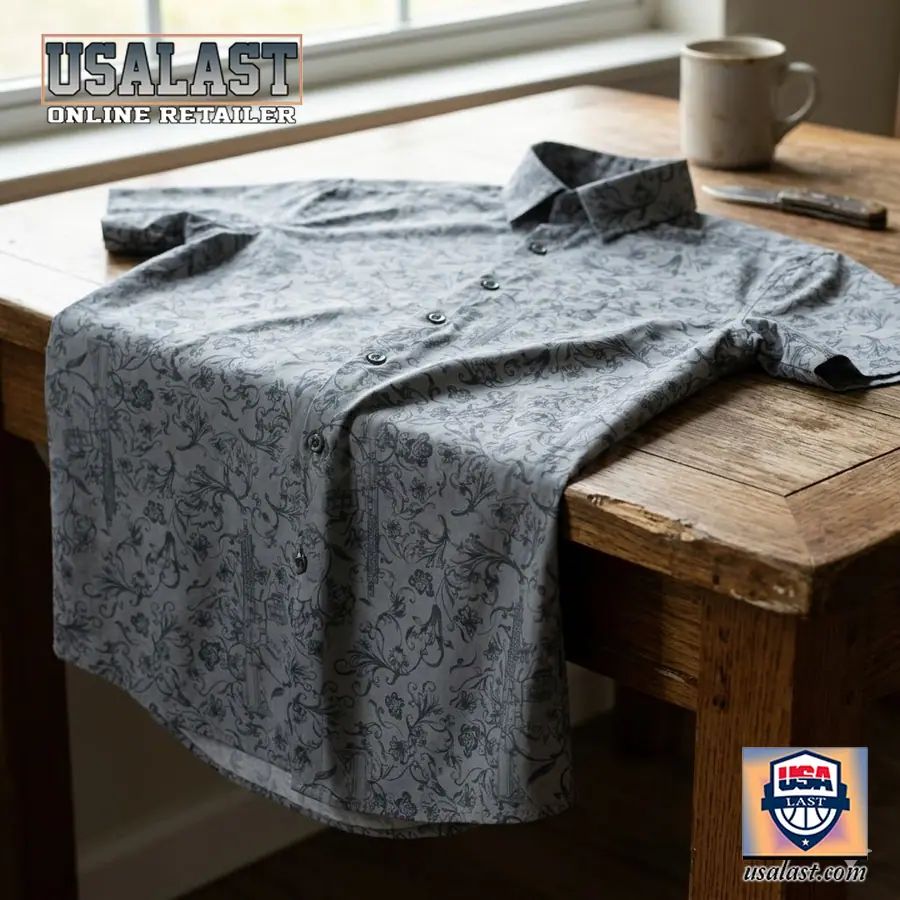 Gray Man Blend In Stand Out Hawaiian Shirt