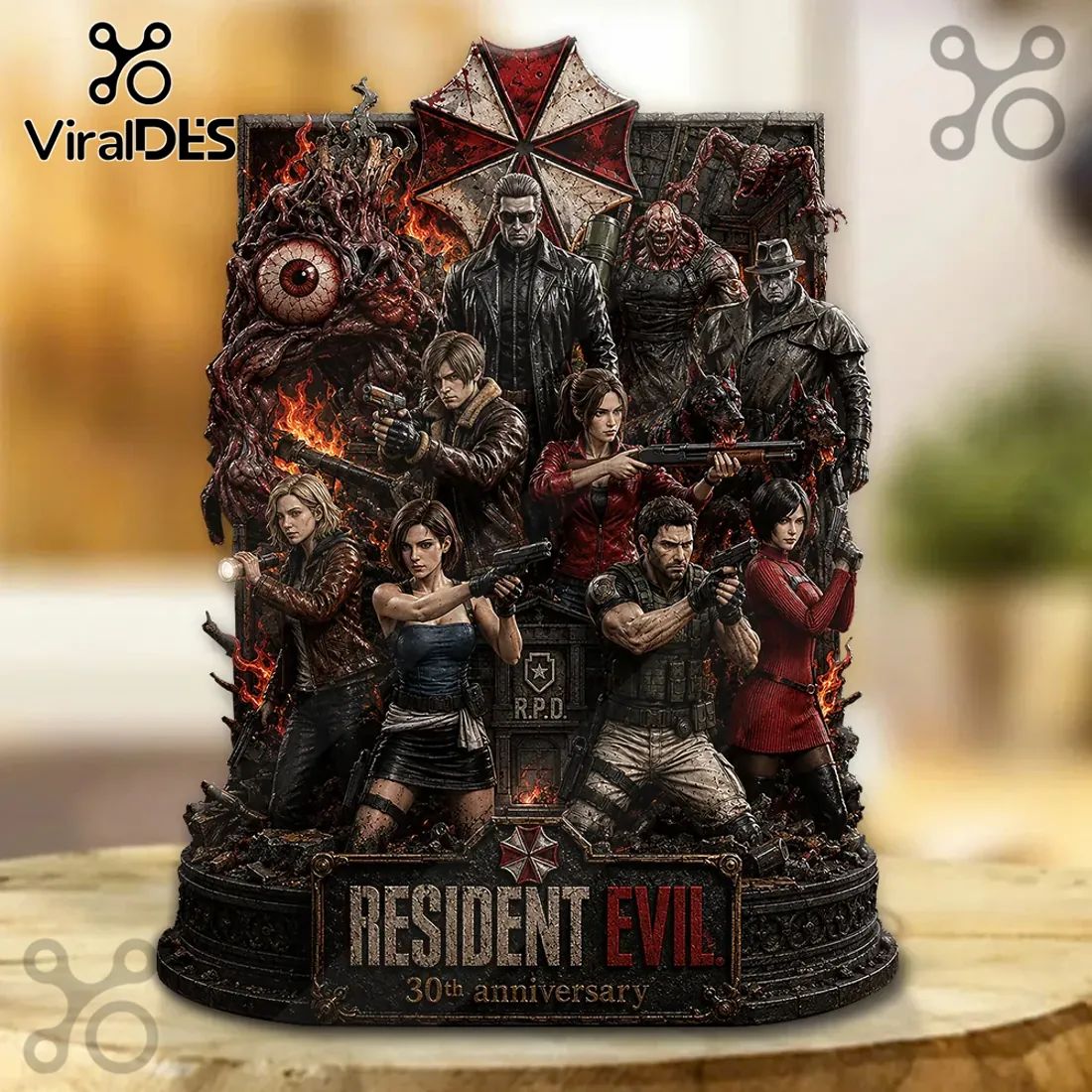 Resident Evil 30th Anniversary Sculpted Resin Diorama