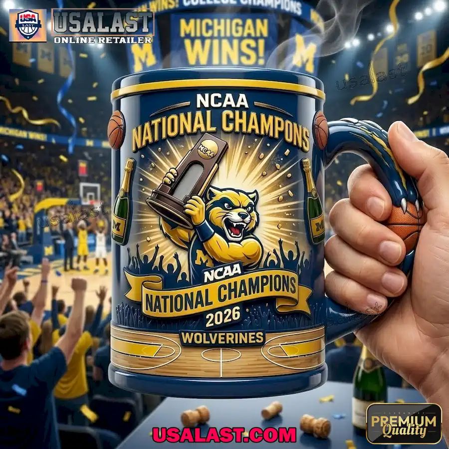Michigan Wolverines NCAA Basketball Champions 2026 Coffee Mug