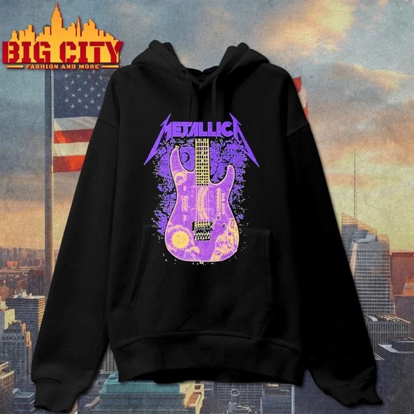 Metallica M72 Kirk Hammett Purple Ouija Guitar Graphic Shirt