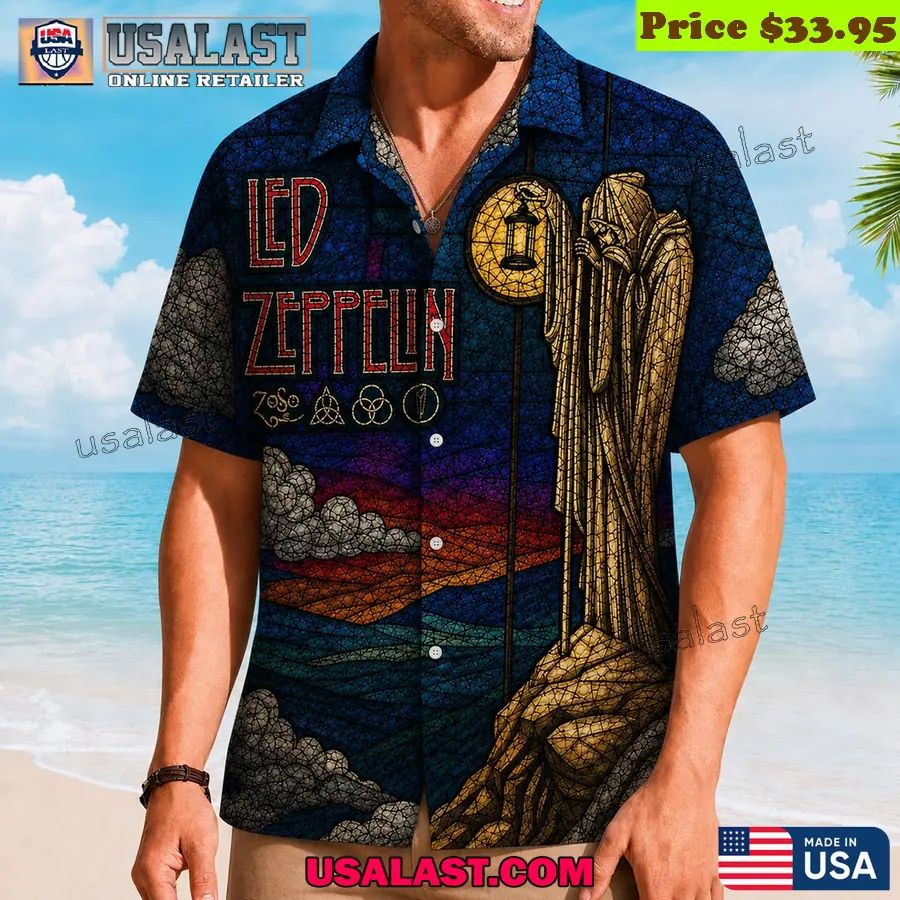 Led Zeppelin The Hermit Stained Glass Hawaiian Shirt