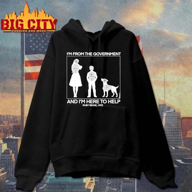 Original I’m From The Government And I’m Here To Help Ruby Ridge 1992 Shirt