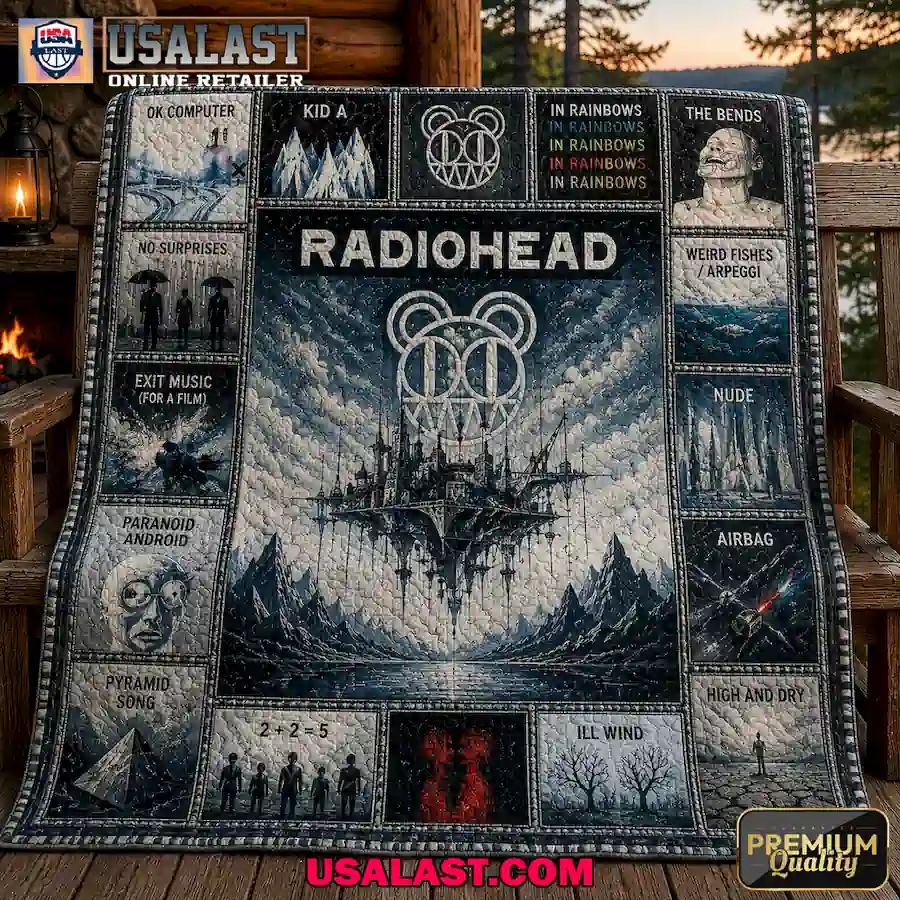 Radiohead Rock Band Edition Quilt Blanket