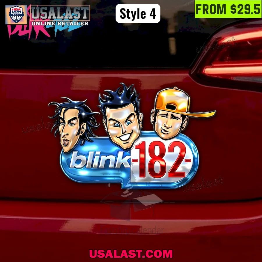 Blink-182 Edition Car Name Badge New Style