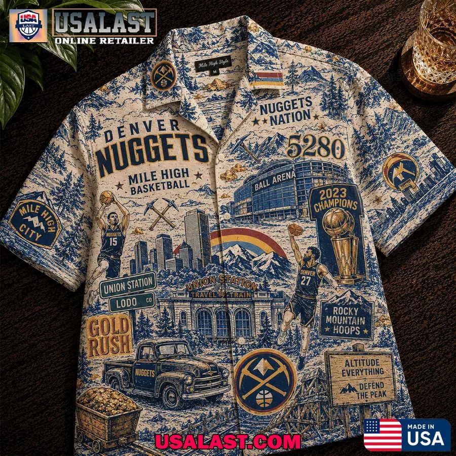 Denver Nuggets Tropical Vibes Hawaiian Shirt