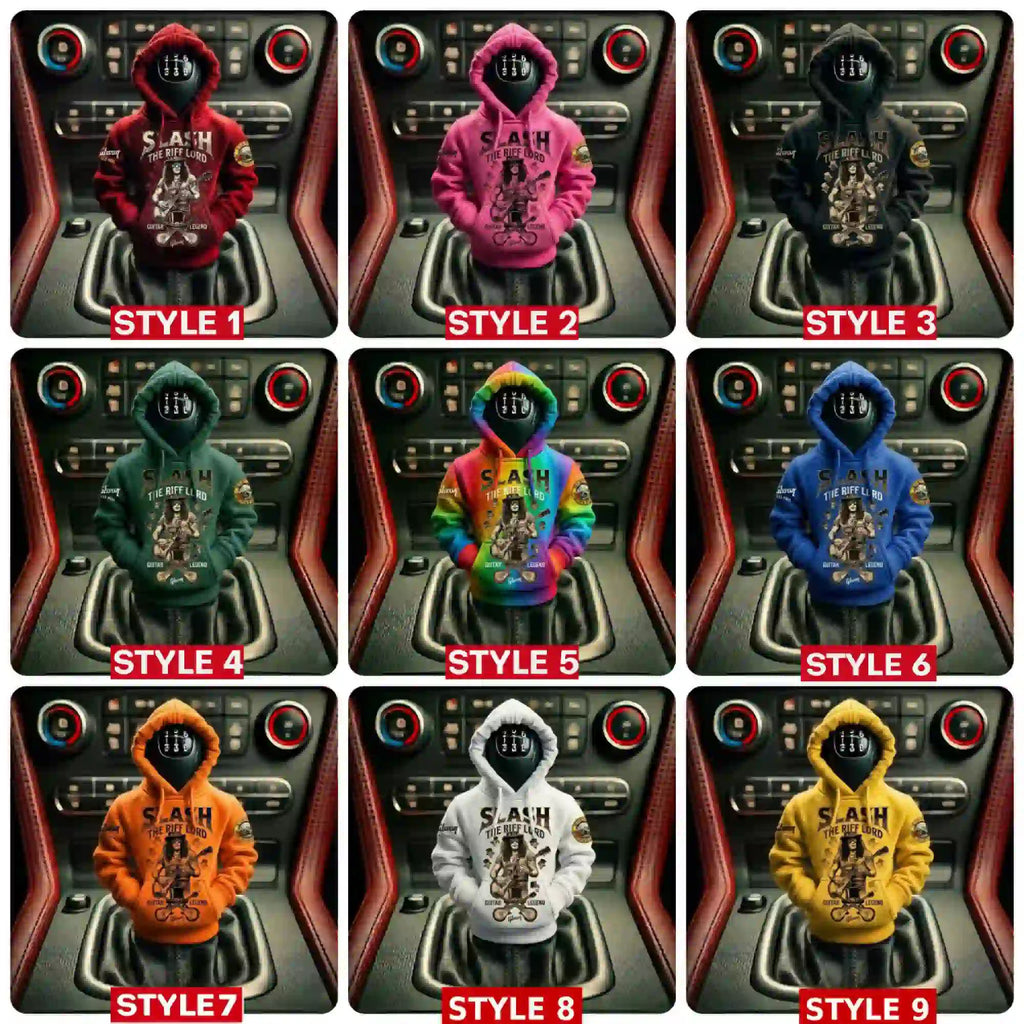 The Guitar Legend Slash Gibson Les Paul Car Gear Shifts Hoodies