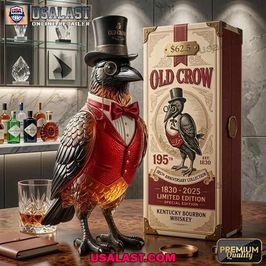 Old Crow 195th Anniversary Whiskey Bottle