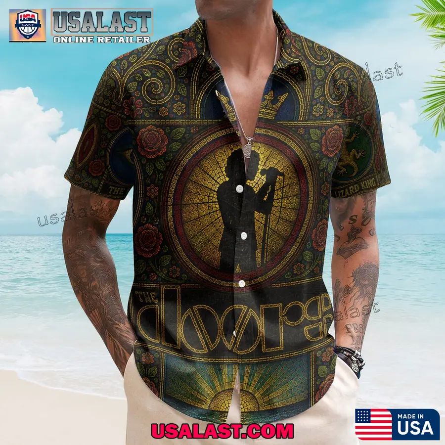 The Doors Jim Morrison Silhouette Hawaiian Shirt