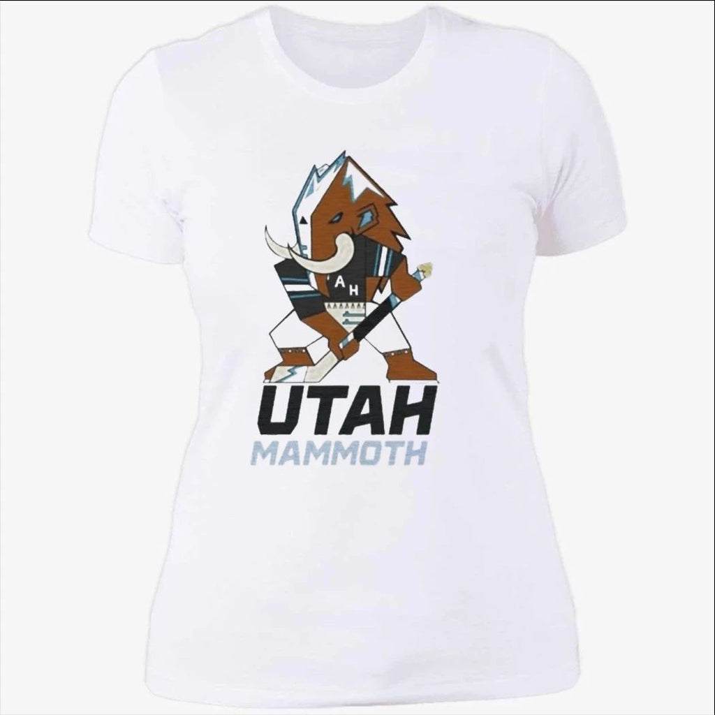 Lawson Crouse With Utah Mammoth Mascot Shirt