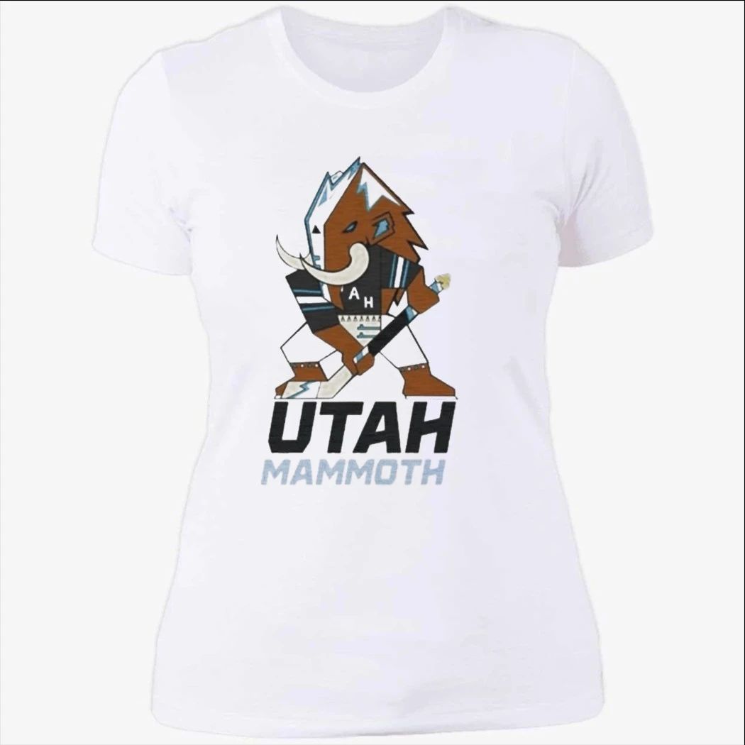 Lawson Crouse With Utah Mammoth Mascot Shirt