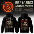 Rise Against x Dropkick Murphys 2026 Tour Black Hoodie