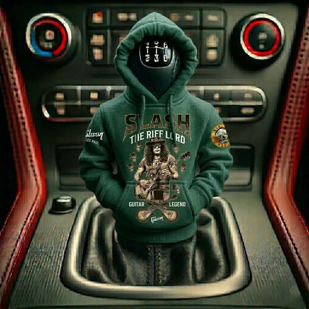 The Guitar Legend Slash Gibson Les Paul Car Gear Shifts Hoodies