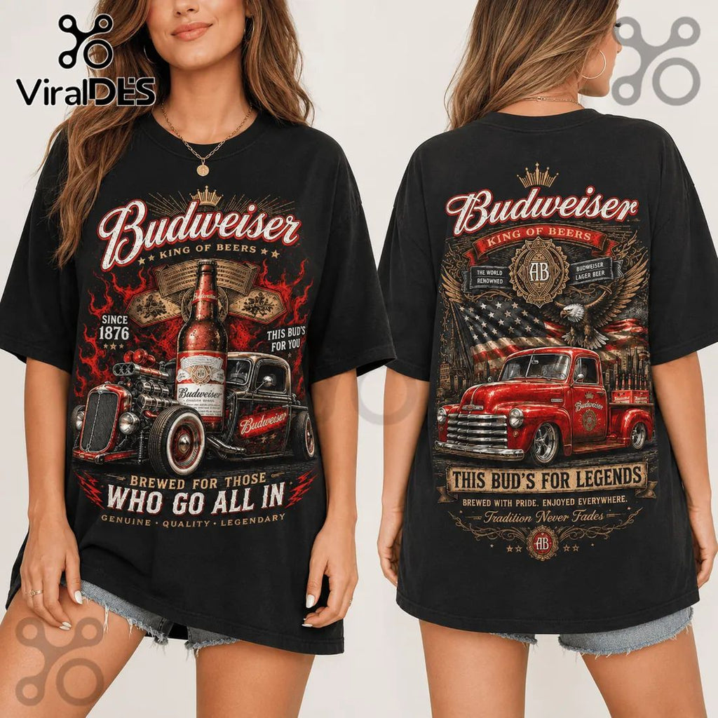 Budweiser King of Beers Vintage Truck T-Shirt