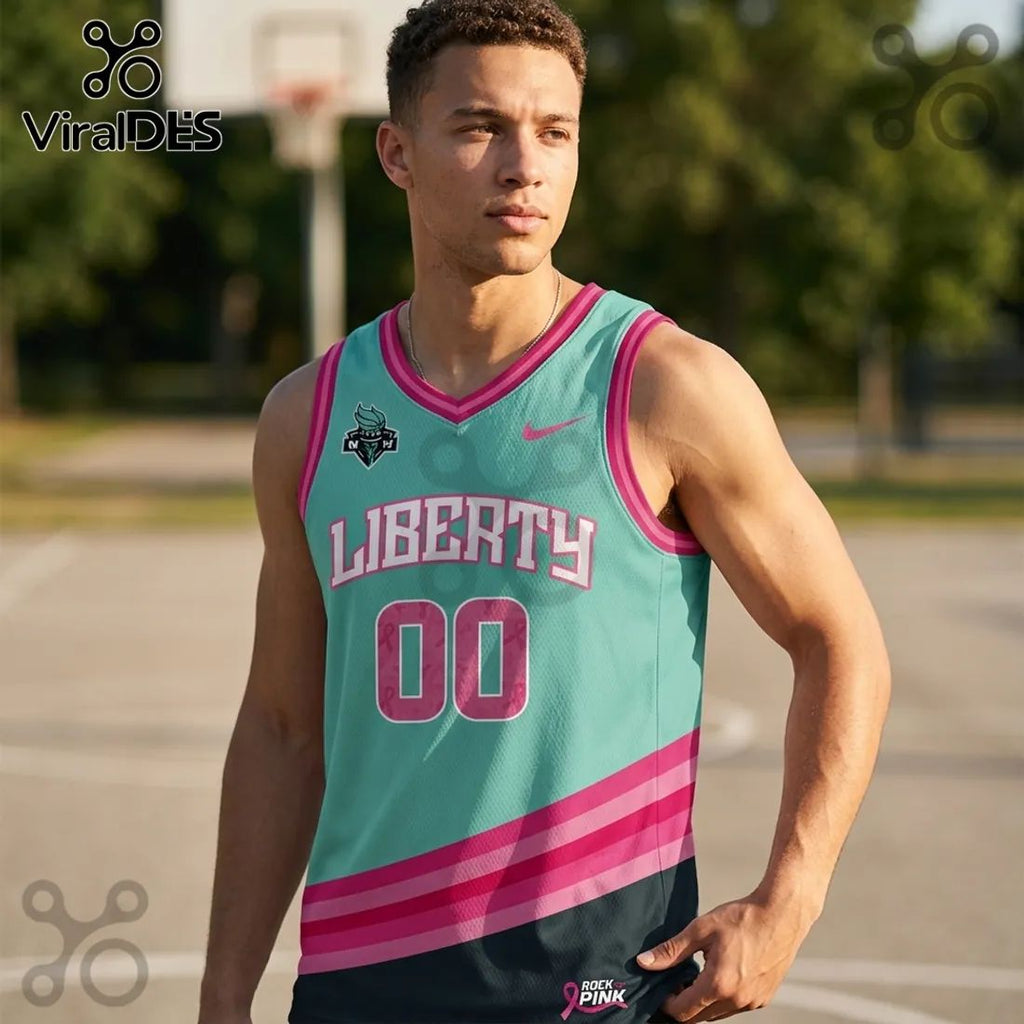 New York Liberty x Rock The Pink 2026 Limited Edition Jersey Tank Top