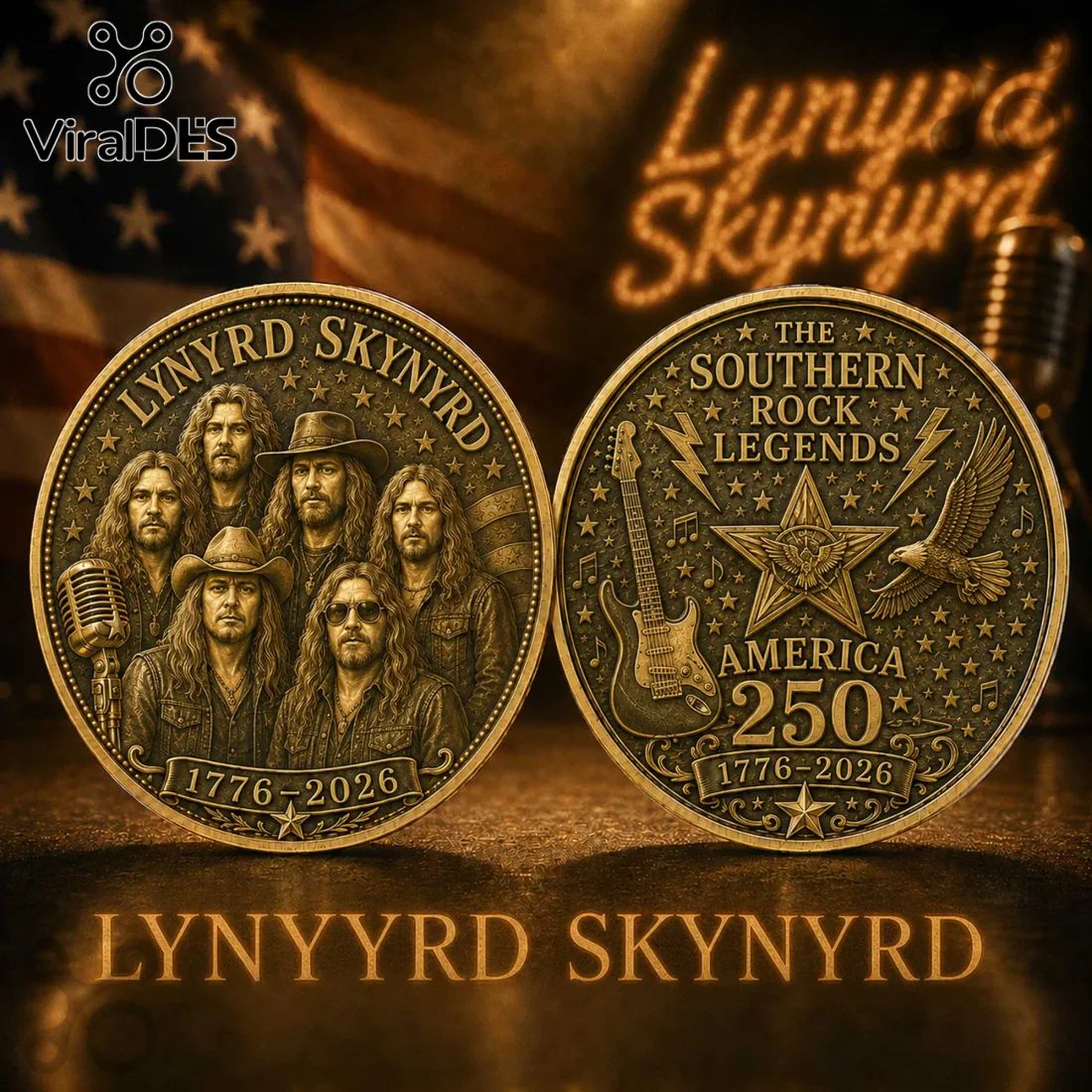 Lynyrd Skynyrd America 250th Anniversary Commemorative Coin
