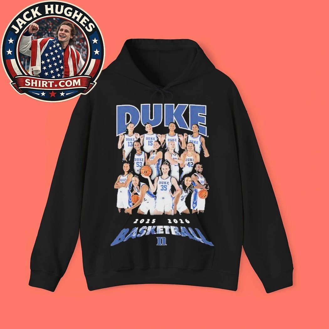 T-shirt featuring the Duke University women’s basketball team for the 2025-2026 season